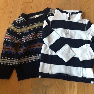 2 boys j crew sweaters size 2